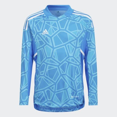 Polera de Arquero Manga Larga Condivo 22 Azul Niño Fútbol