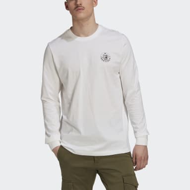 Playera Disney Manga Larga Blanco Hombre Originals