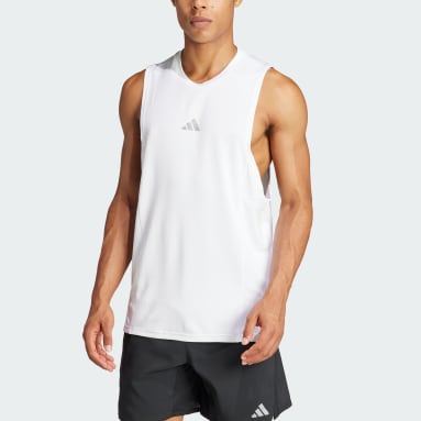Men Gym & Training White Designed for Training Workout HEAT.RDY Tank Top