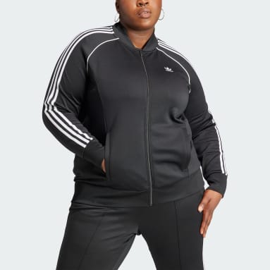 Women's Originals Black Adicolor Classics SST Track Jacket (Plus Size)