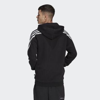 Muži Sportswear čierna Mikina s kapucňou Future Icons 3-Stripes Fleece Full-Zip