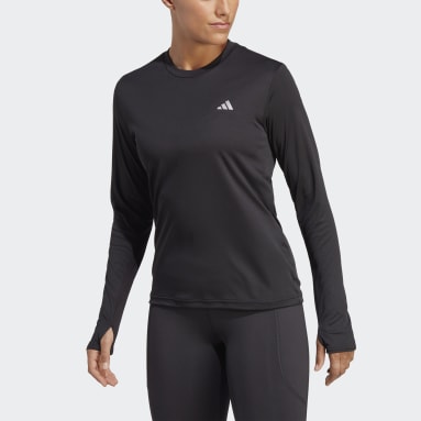 Women Running Black Run It Long Sleeve Tee