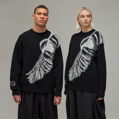 Y-3 Graphic Knit Crew Sweatshirt