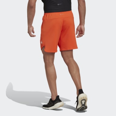 Short Designed for Training Orange Hommes Fitness Et Training