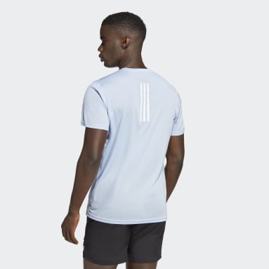 Men Running Blue Boston Marathon® Allover Print Tee