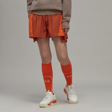 Women Y-3 Red Y-3 Classic Light Shell Shorts