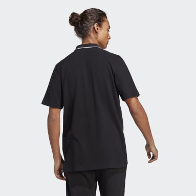 Polo Essentials Piqué Small Logo Negro Hombre Sportswear