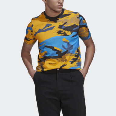 T-shirt Camo Series Allover Print Giallo Uomo Originals