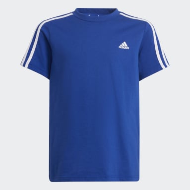 Camiseta 3 Rayas adidas Essentials Azul Niño Sportswear