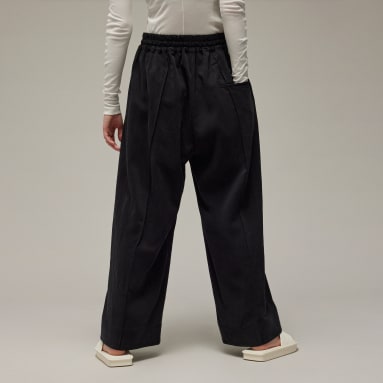 adidas Y-3 Firebird Wide-Leg Track Pants - Black, Women's Lifestyle