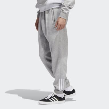 남성 Lifestyle Grey 플리스 SST 트랙 팬츠
