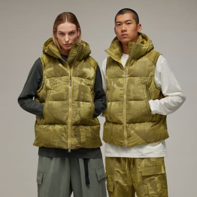 Lifestyle Yellow Y-3 Graphic Puffer Vest
