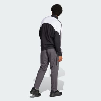 Men Sportswear Black Colorblock Track Suit