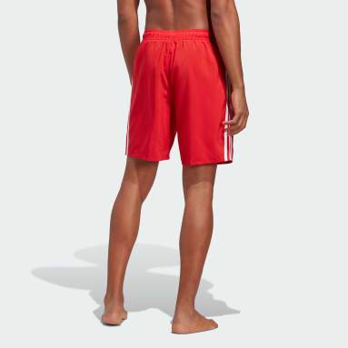 Short da nuoto 3-Stripes CLX Rosso Uomo Sportswear