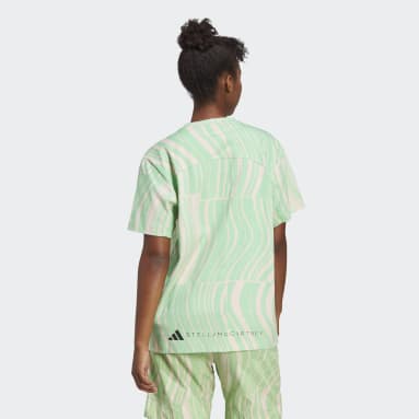 Women adidas_by_stella_mccartney Green 스텔라 트루캐주얼 그래픽 티