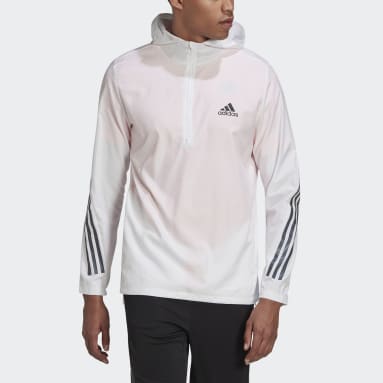 Men's Running White Run Icons 3-Stripes Jacket