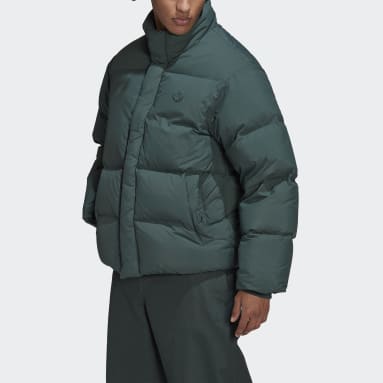 Down Puffer Jacket Zielony