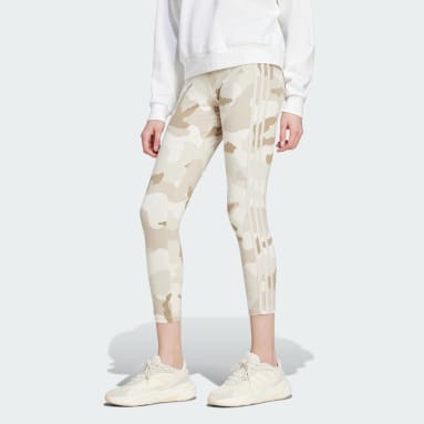 Essentials 3-Stripes Camo Print 7/8 Length Leggings