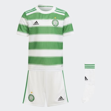 Kinder Fußball Celtic FC 21/22 Mini-Heimausrüstung Weiß