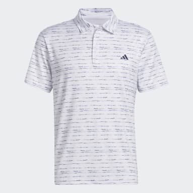 Stripe Zip Golf Polo Shirt