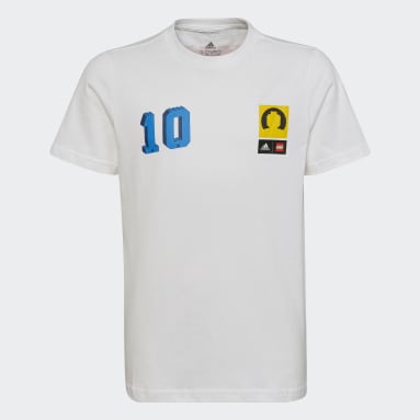 Camiseta adidas x LEGO® Fútbol Estampada Blanco Niño Sportswear