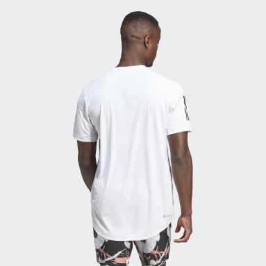 Camiseta de Tenis Club 3 Rayas Blanco Hombre Tennis