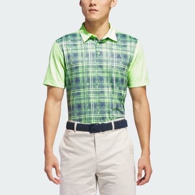Men Golf Green Front Polo Shirt