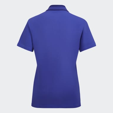 Polo con Cuello Argentina 3 Tiras Púrpura Mujer Fútbol