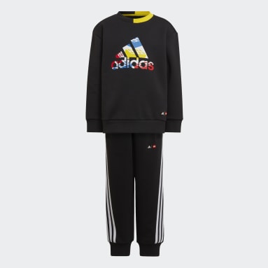 Kids sportswear Black adidas x Classic LEGO® Crew Sweatshirt and Pants Set