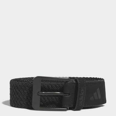 adidas Braided Stretch Belt - Black, Men's Golf