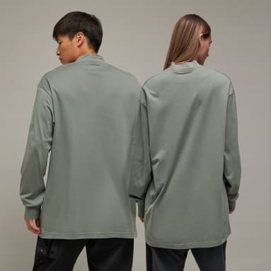 T-shirt col cheminée Y-3 vert Y-3