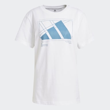 Polera Essentials Tech Graphic Blanco Mujer Sportswear