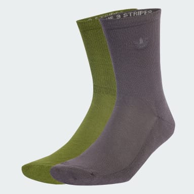 Two-toned Crew Socks 2 Pairs