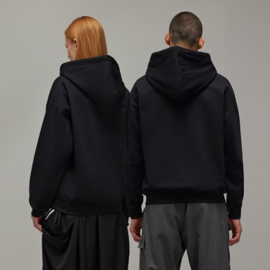 Y-3 브러쉬드 테리 집 후디