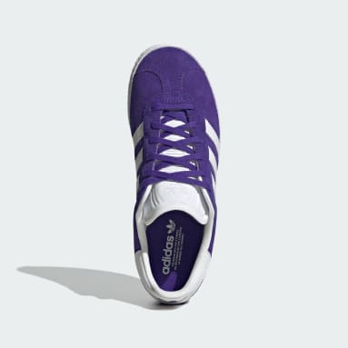 adidas gazelle black purple