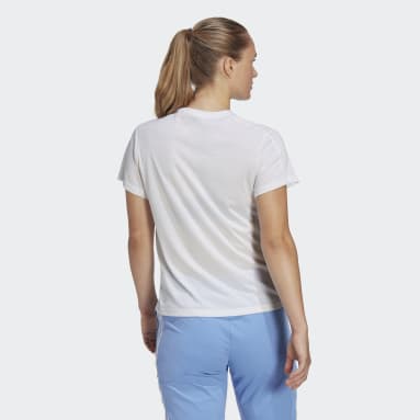 T-shirt ras-du-cou AEROREADY Train Essentials Minimal Branding Blanc Femmes Fitness Et Training