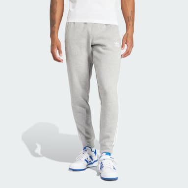 Men Originals Grey Adicolor 3-Stripes Pants