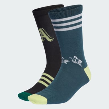 Kinder Sportswear Brand Love Crew Socken, 3 Paar Grün