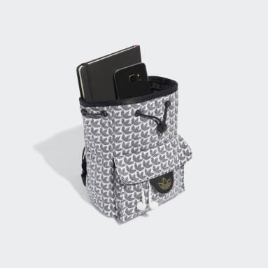 Women Lifestyle White Trefoil Moment Mini Backpack