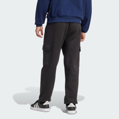ALL SZN Fleece Loose Cargo Open Hem Pants