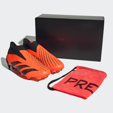 Botas de Futebol Predator Accuracy+ – Piso Mole Laranja Futebol