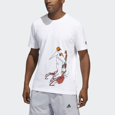 T-shirt Avatar Damian Lillard Graphic Bianco Uomo Basket