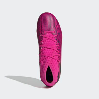 Kids Football Pink Nemeziz 19.3 Firm Ground Boots