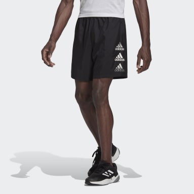 Men Training Black Designed to Move Logo Shorts