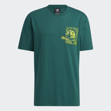 Polera Manga de Manga Corta (Género Neutro) Verde Hombre Originals