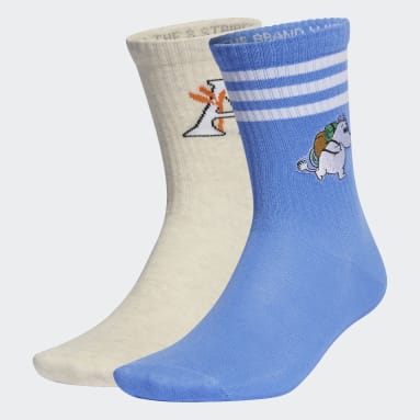 Women originals Blue adidas Originals X Moomin Crew Socks 2 Pairs