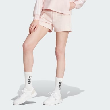 Pantaloni adidas corti rosa outlet