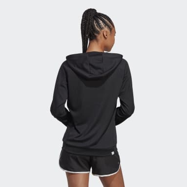 Sudadera con capucha Made to be Remade Running Negro Mujer Running