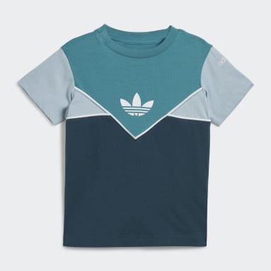 Conjunto Polo y Shorts Adicolor Turquesa Niño Originals