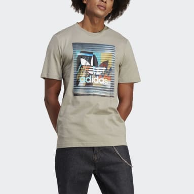 Men Originals Green Graphics off the Grid Tee